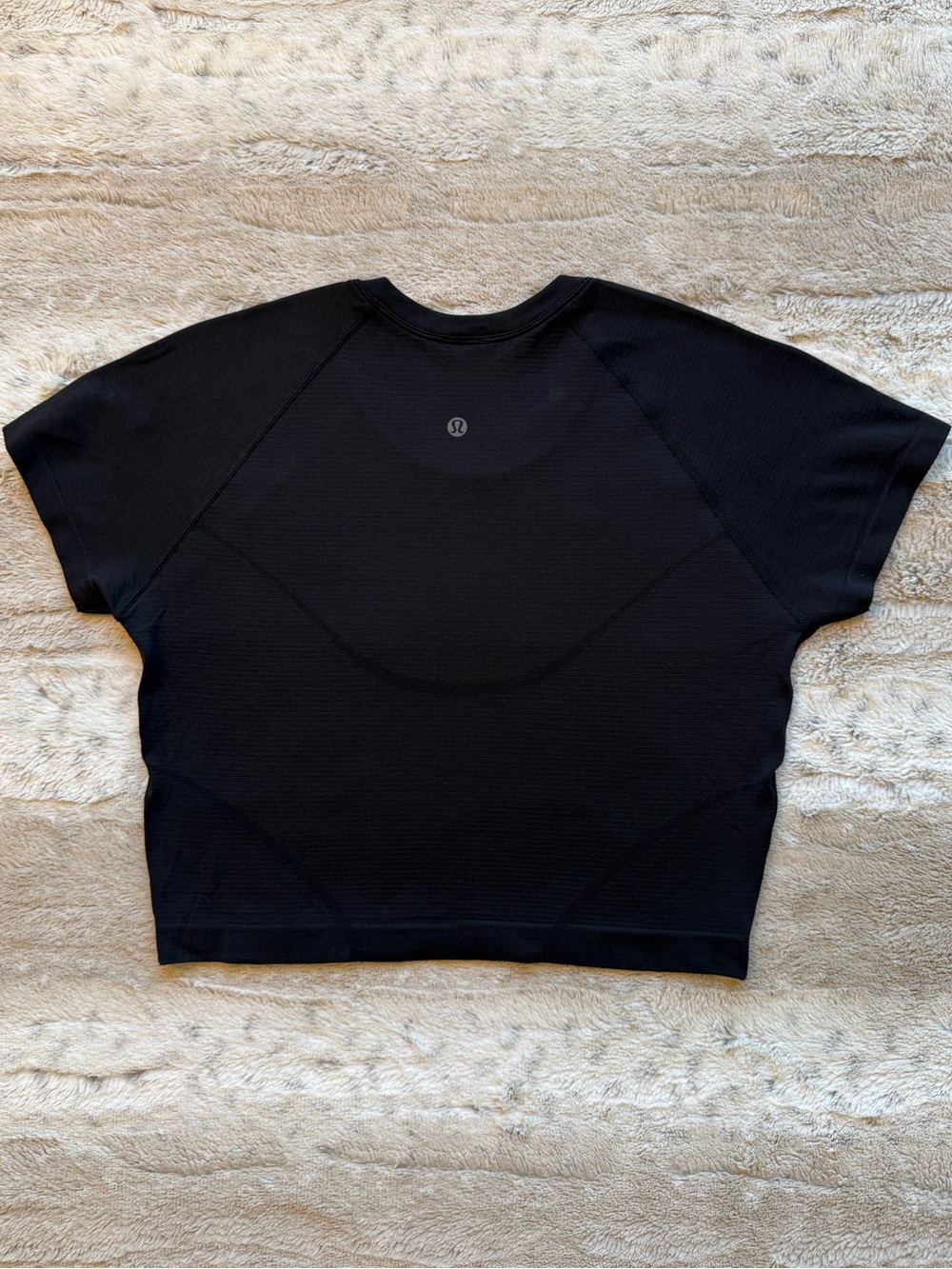 Lululemon Swiftly Tech Cropped Short-Sleeve Shirt 2.0 in Black Size 10 - Picture 6 of 13